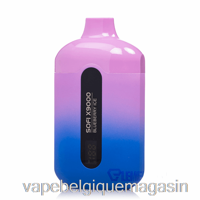 Vape Juice Sofi X9000 0% Zéro Nicotine Glace à La Myrtille Jetable Intelligente